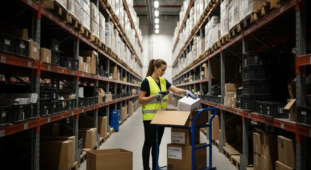 Logistique industrielle : manutention et stockage des marchandises