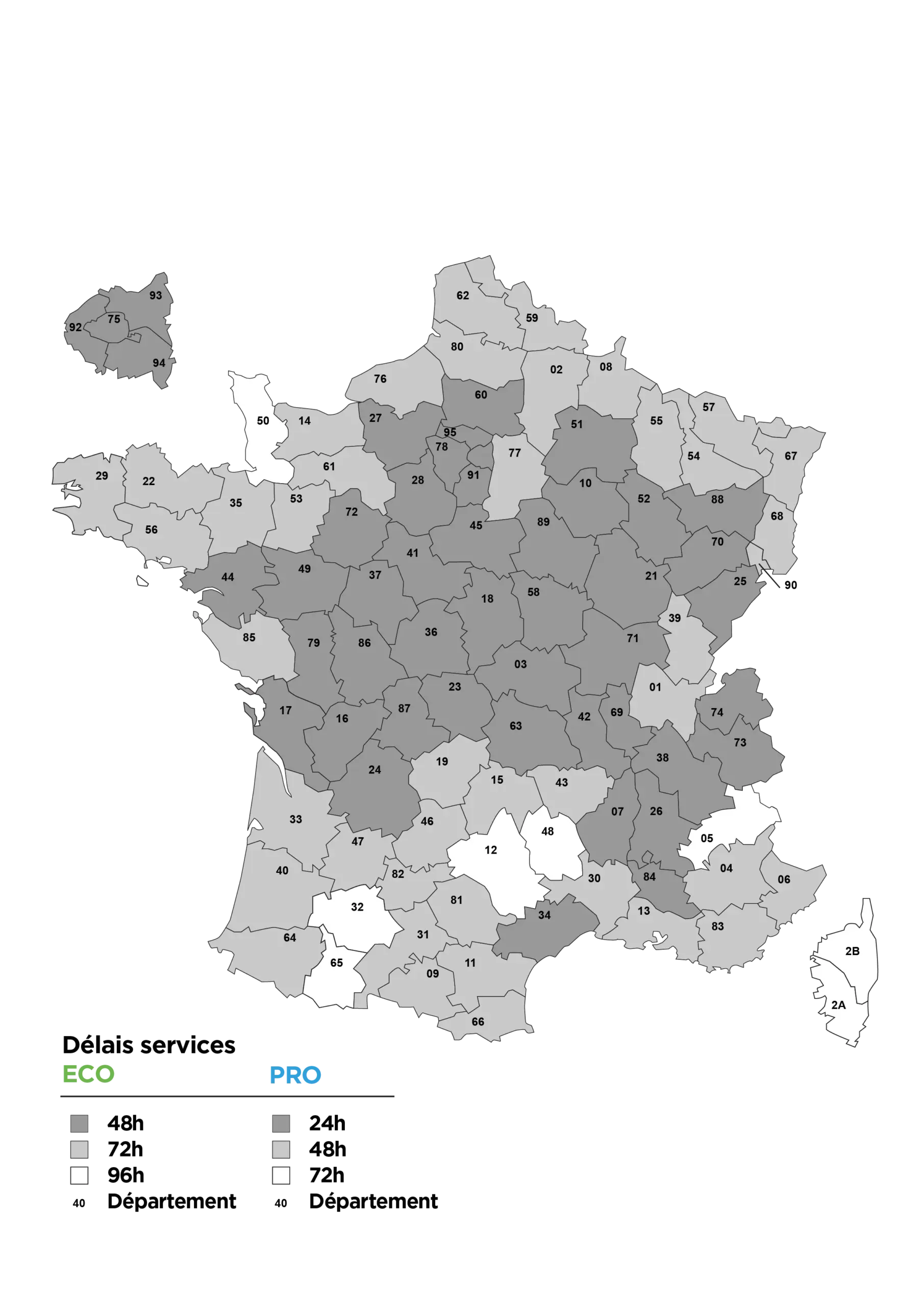 Carte des delais TPS
